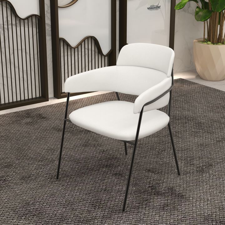 LeisureMod Axis Collection Modern Dining Chair - Set of 2