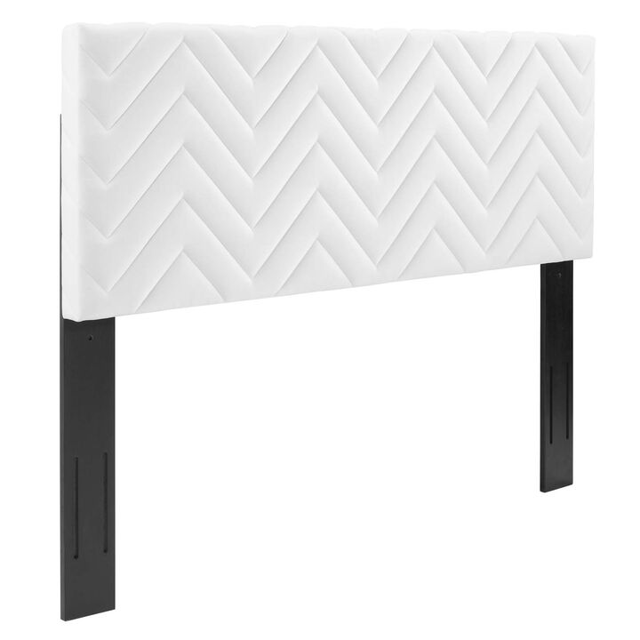 Modway - Mercy Chevron Tufted Performance Velvet Full/Queen Headboard