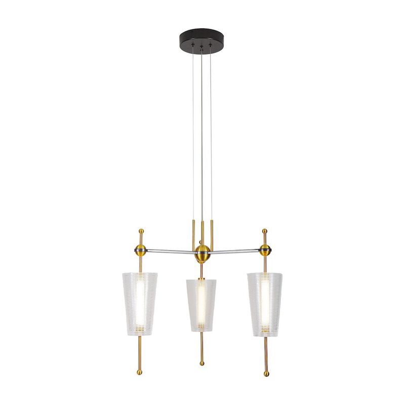 VONN Lighting Integrated LED Pendant Light Height Adjustable Chandelier