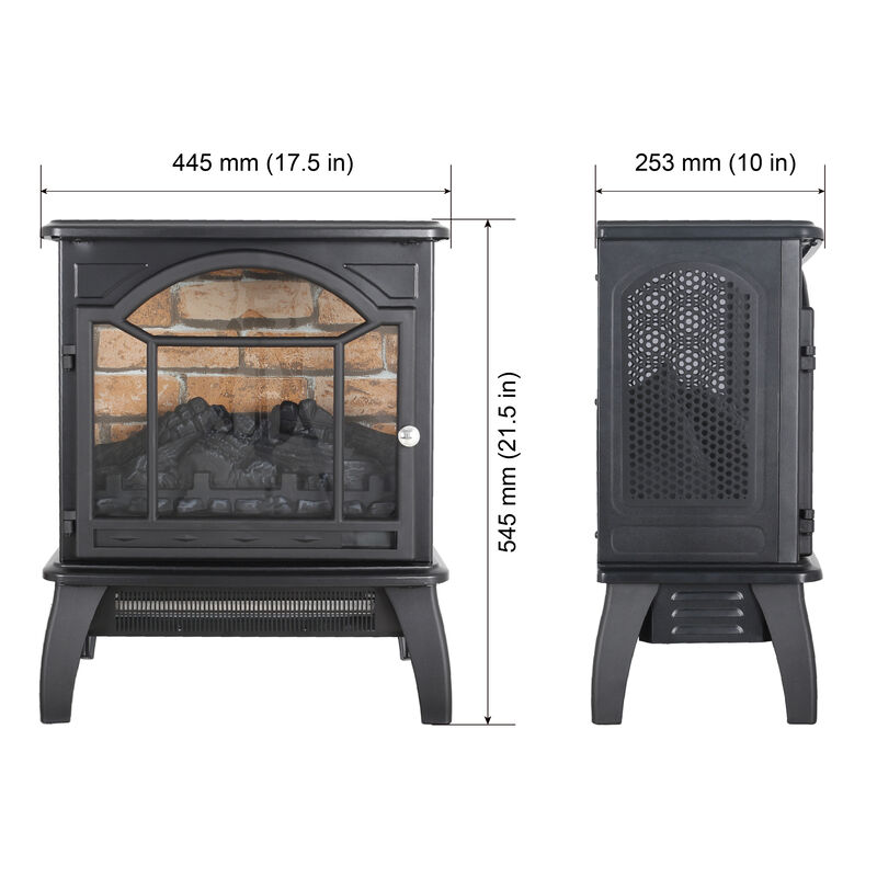 Streamdale 18 Inch 3D Infrared Electric Stove With Remote Control