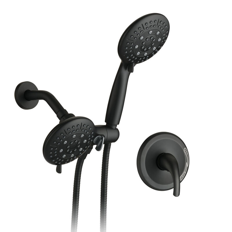 7 Function Rain Shower Head with Handheld - Valve Included