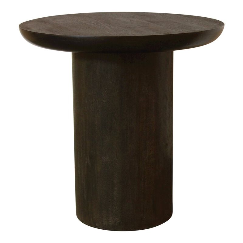 Alex Hamilton Sullivan 24'' Solid Wood Round End Table in Dark Brown Finish