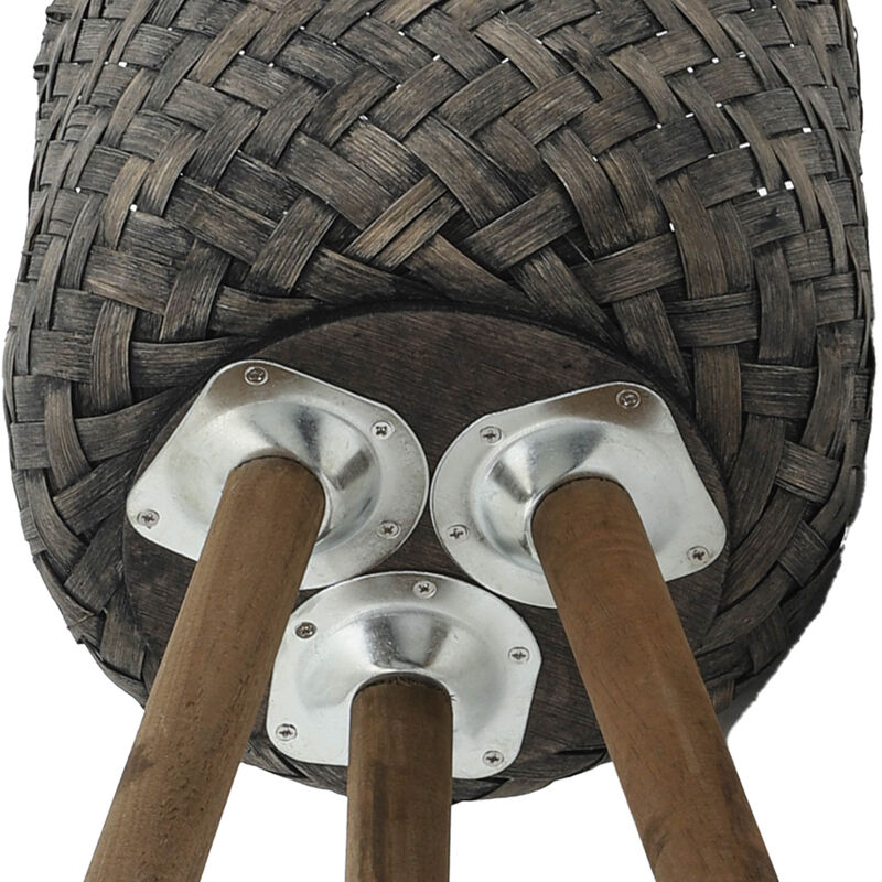 Bamboo Planters on Stands Set