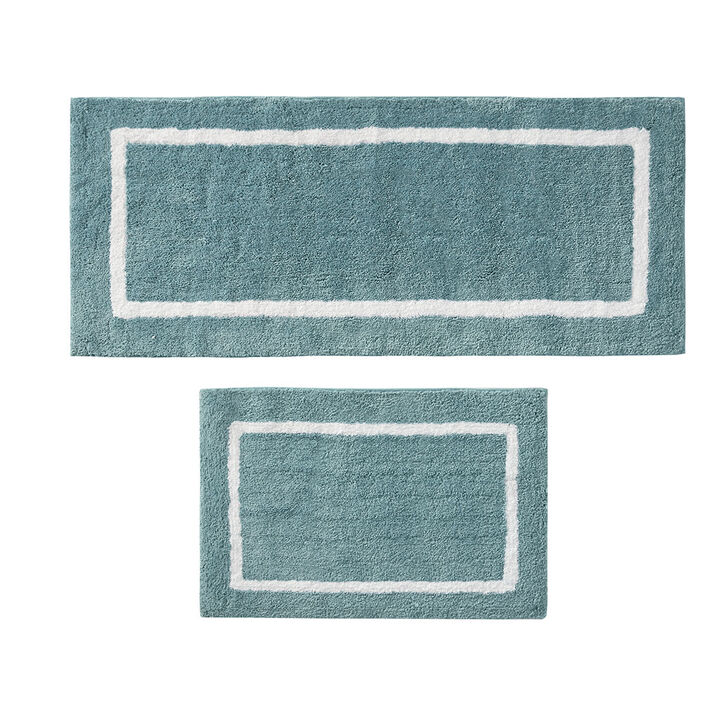 Gracie Mills Deanne Geometric Reversible Tufted Microfiber Bath Rug - 24x60"