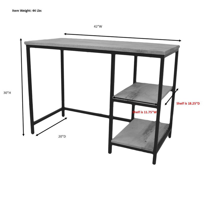 Carolina Living Brayden Desk - Chestnut/Black
