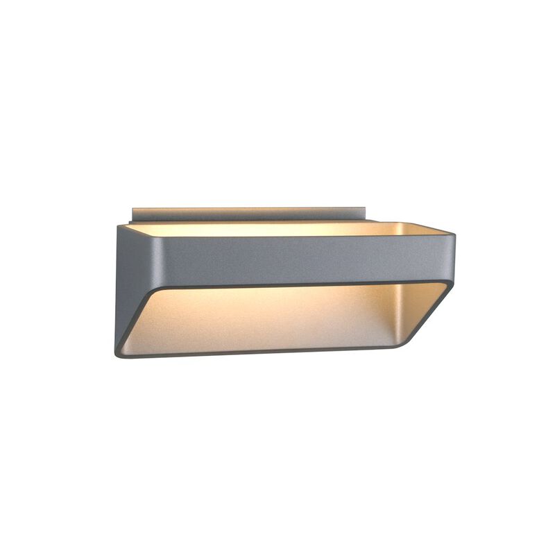 VONN Lighting Up-Down integrated LED Wall Sconce Light in Silver