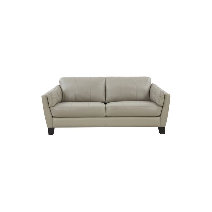 Porter Designs Bergamo Top Grain Leather Sofa, Cream