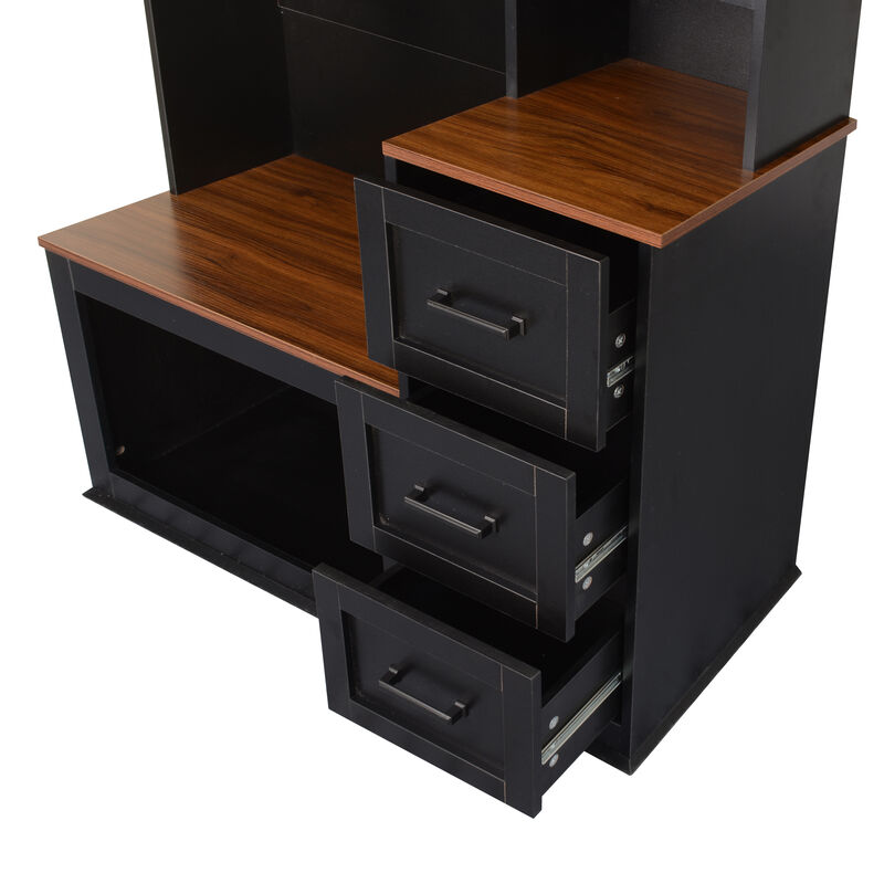 Merax Modern Entryway Hall Tree Bench