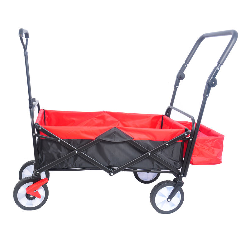 Streamdale Folding Outdoor Utility Wagon with Drink Holder