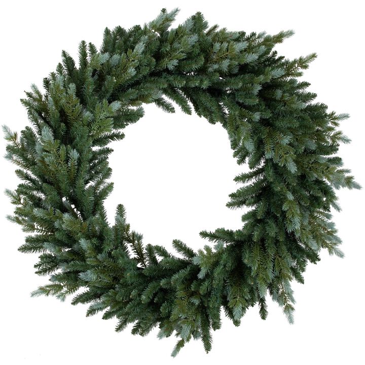 Blue Spruce Artificial Christmas Wreath  48-Inch  Unlit