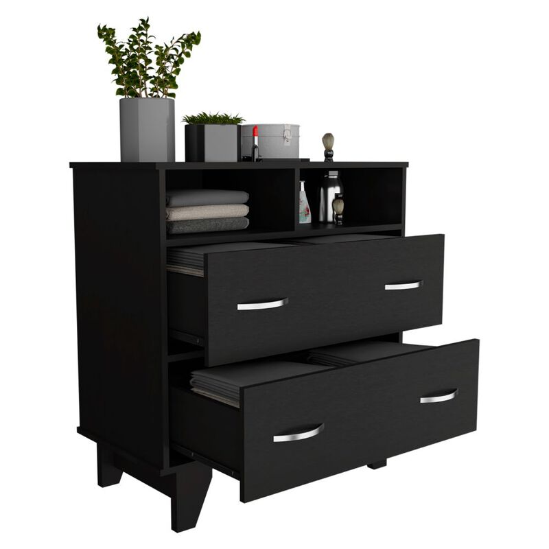 Double Drawer Dresser Arabi, Bedroom, Black