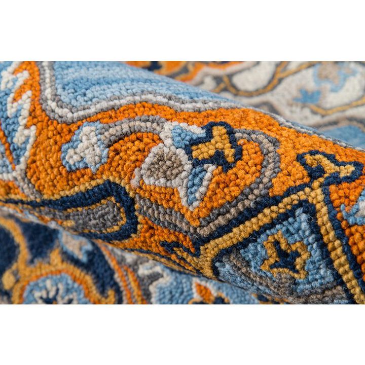 Momeni Traditional Rectangle Area Rug, Blue, 5' X 8'