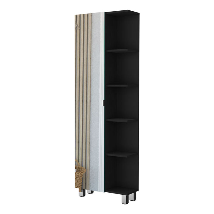 Los Angeles Linen  Cabinet with Mirror