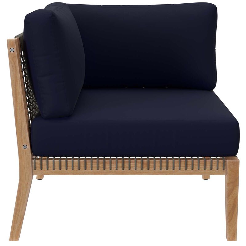 Modway - Clearwater Outdoor Patio Teak Wood Loveseat