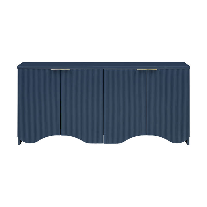 Merax Bottom Wavy Design Storage Cabinet