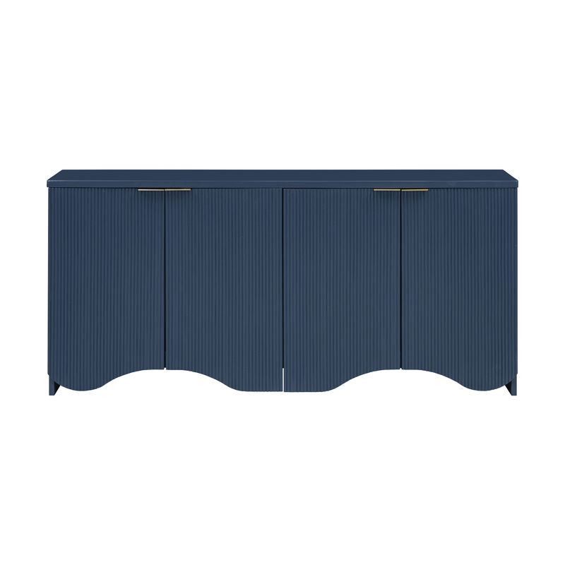 Merax Bottom Wavy Design Storage Cabinet
