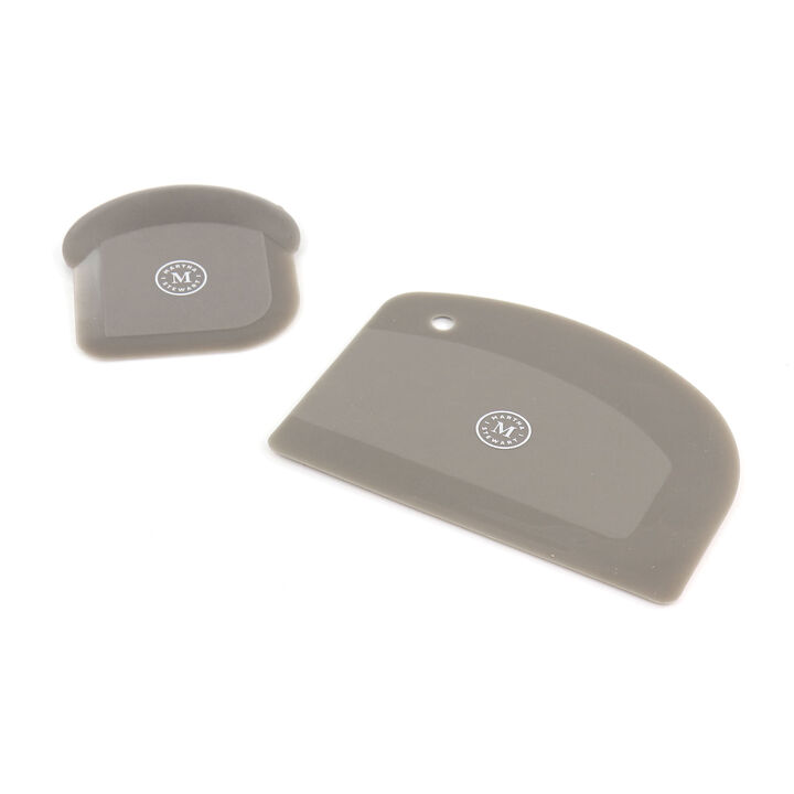 Martha Stewart Flexible Polymer Scraper Set in Dark Taupe