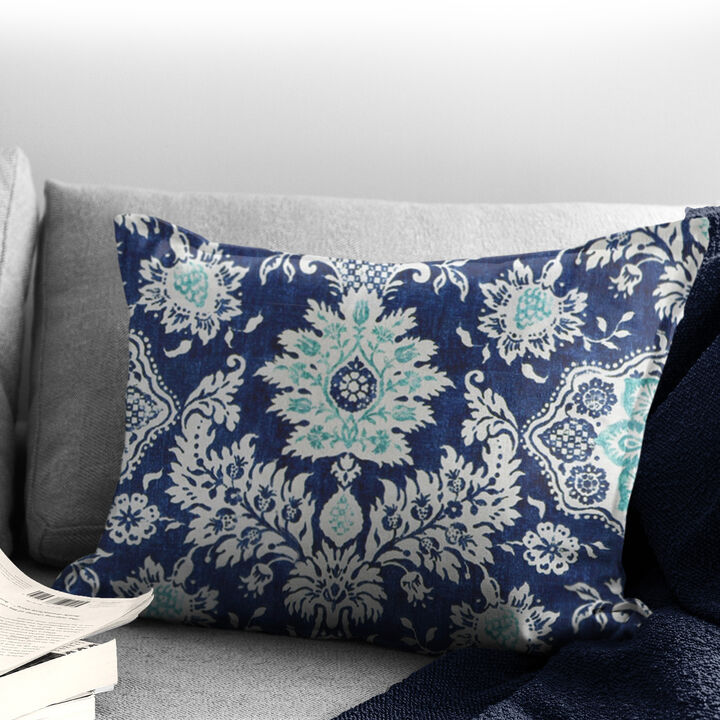 6ix Tailors Fine Linens Osha Blue/Aqua Decorative Throw Pillows