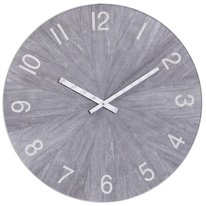 Matte Gray Wall Clock