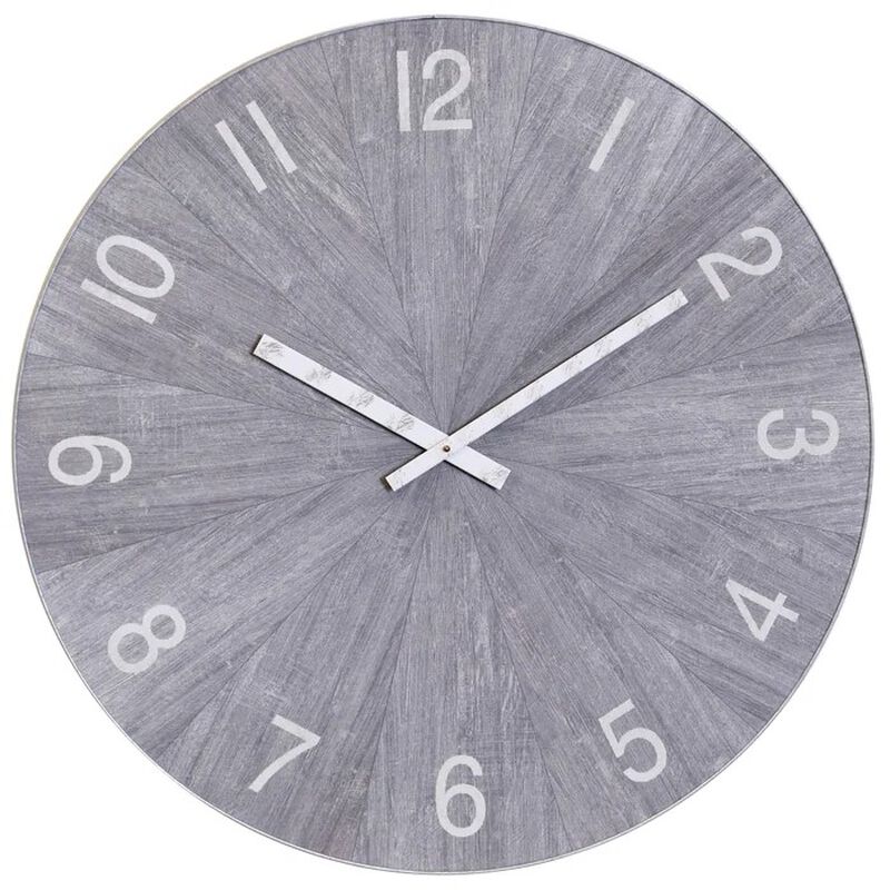 Matte Gray Wall Clock