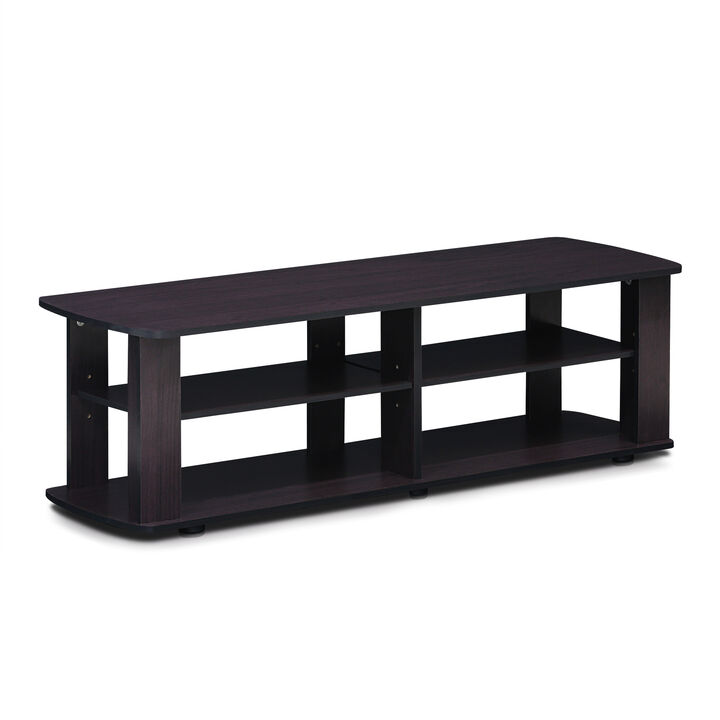 Furinno Furinno 11191DWN THE Entertainment Center TV Stand, Dark Walnut