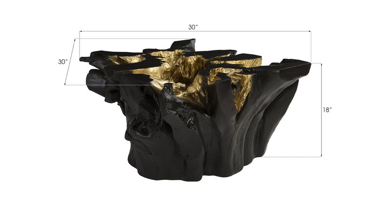 Noir Cast Root Coffee Table