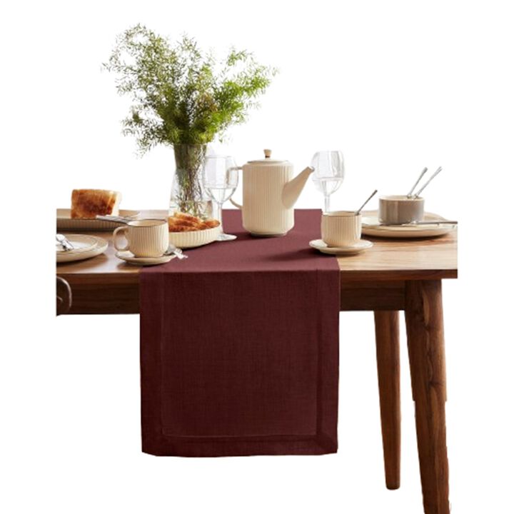 Solino Home 100% Pure Linen Table Runner | Sonoma