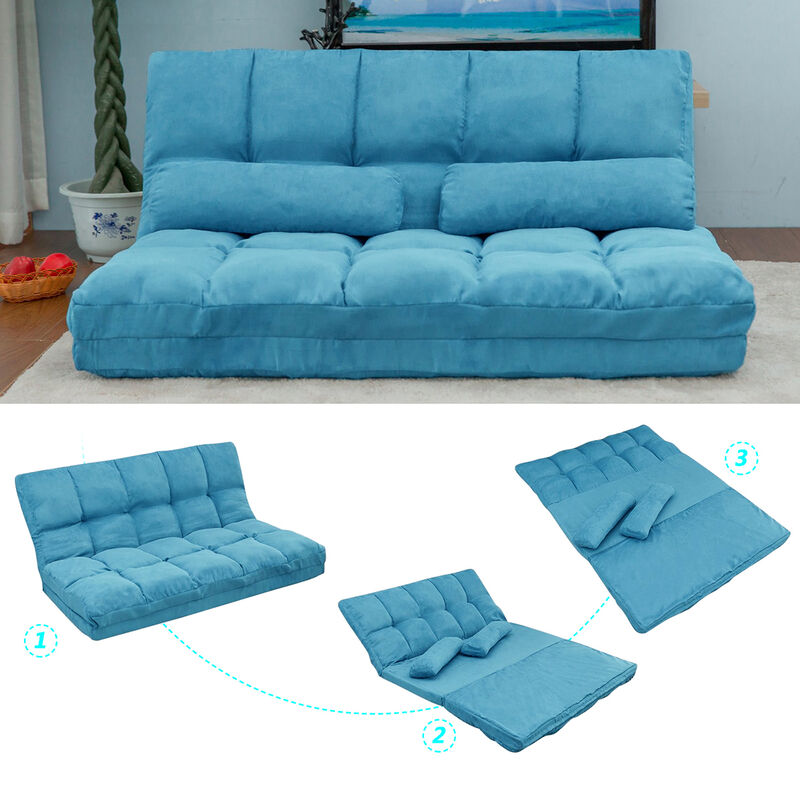 Merax Double Chaise Lounge Floor Sofa