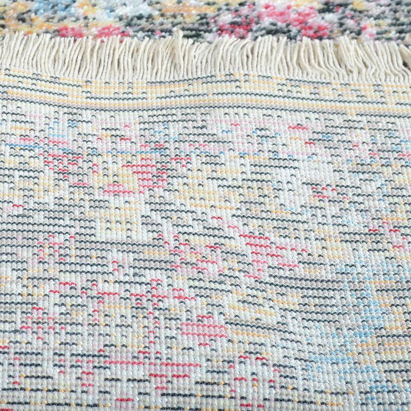 RUGSOTIC CARPETS MACHINE MADE POLYESTER AREA RUGS  - 1'8''x2'10'', Rectangle Shape, Multicolor Color, Classic Oriental Traditional  Design, Low Pile Machine Made Area Rugs (M00086)