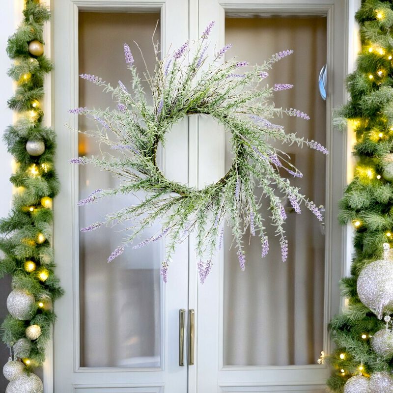 Lavender Wreath for Relaxing Home or Seasonal Front Door Décor