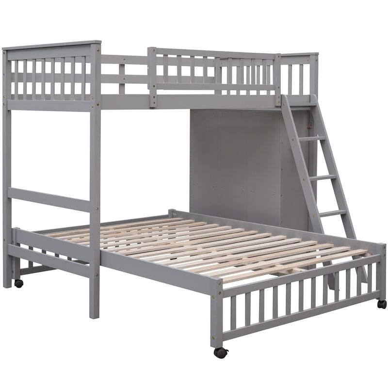 Merax Wooden Bunk Bed with 6 Drawers