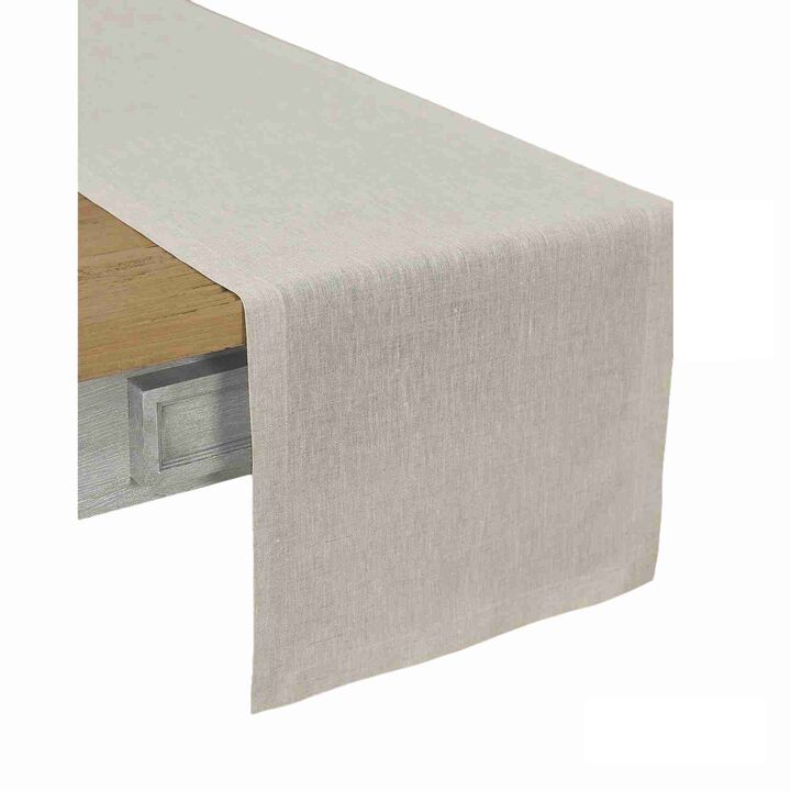 Solino Home 100% Pure Linen Table Runner | Athena for Thanksgiving, Christmas