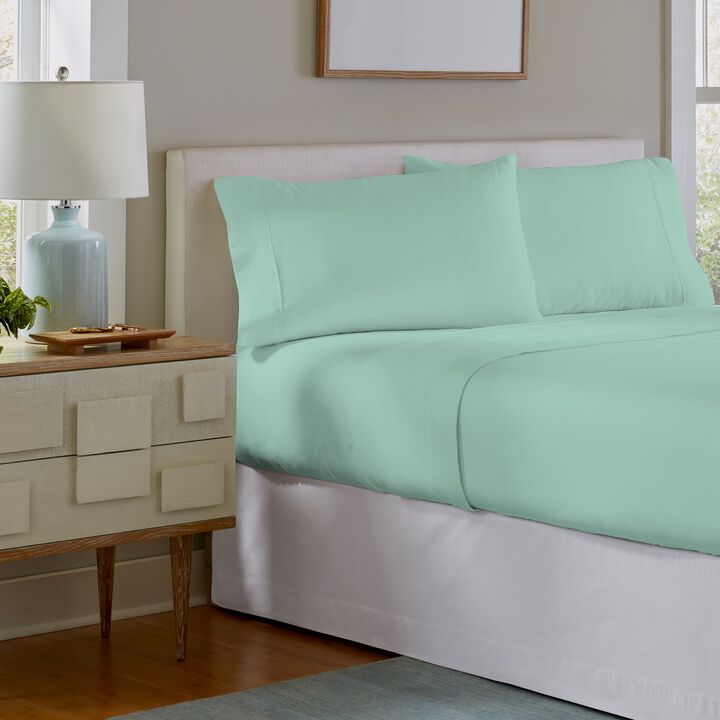 Pointehaven 190 GSM 100% Cotton Storm Grey Solid Flannel Deep Pocket 3 pc Sheet Set, Twin Extra Long
