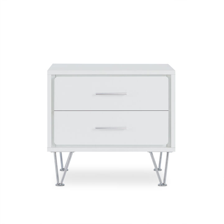 ACME Deoss Accent Table, White