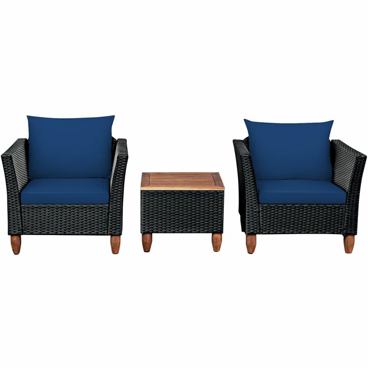 3-Piece Outdoor Patio Rattan Furniture Set for Stylish Outdoor Living