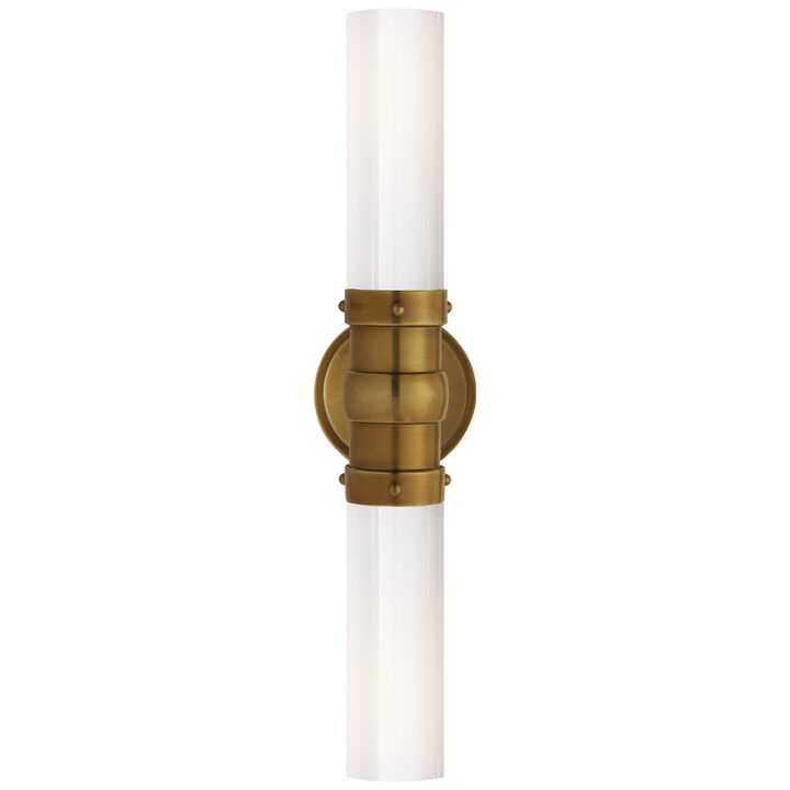 Graydon Double Bath Light in Antique Brass