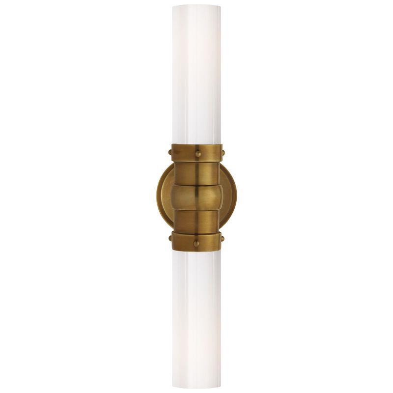 Graydon Double Bath Light in Antique Brass