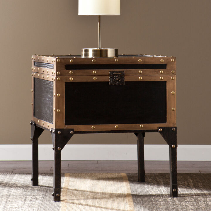 Piper Travel Trunk End Table