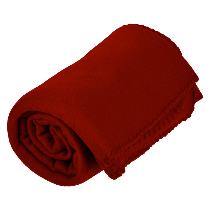 Versatile 50 x 60 Cozy Premium Fleece Throw Blanket - 12 Pack
