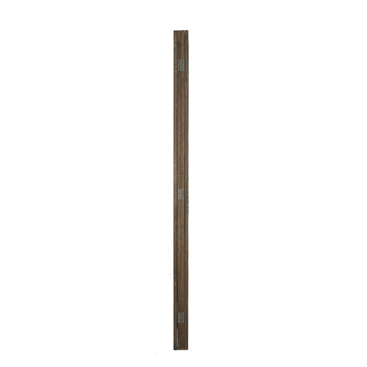 Legacy Decor 3 Panel, White Color Wicker and Wood Screen Room Divider