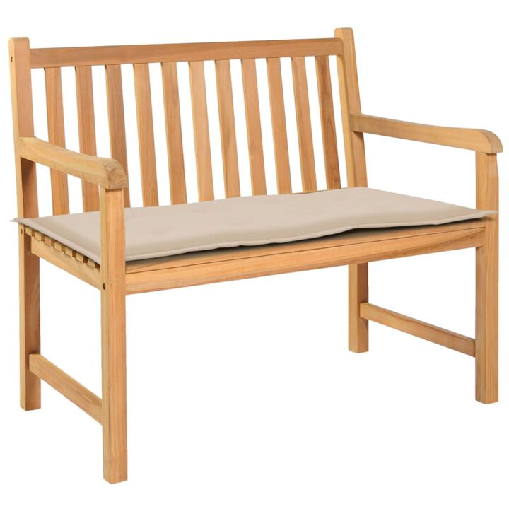 vidaXL Garden Bench Cushion Cream 39.4"x19.7"x1.18"