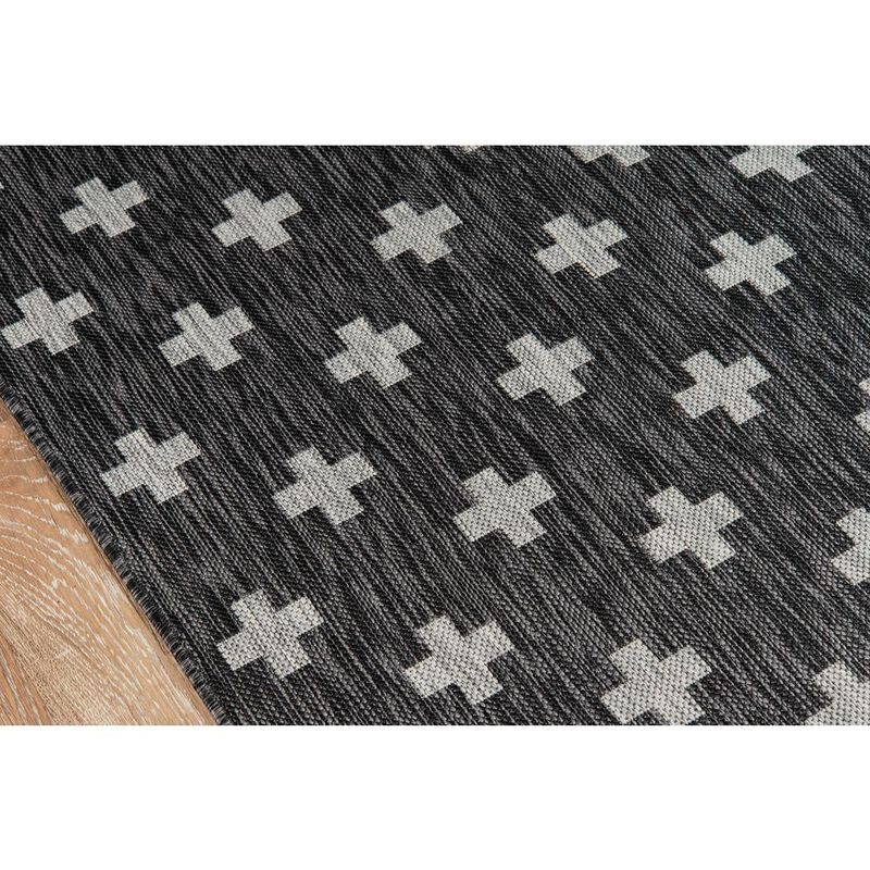 Novogratz Contemporary Rectangle Area Rug, Charcoal, 3'11 X 5'7