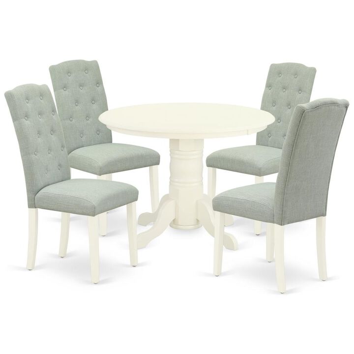 Dining Room Set Linen White