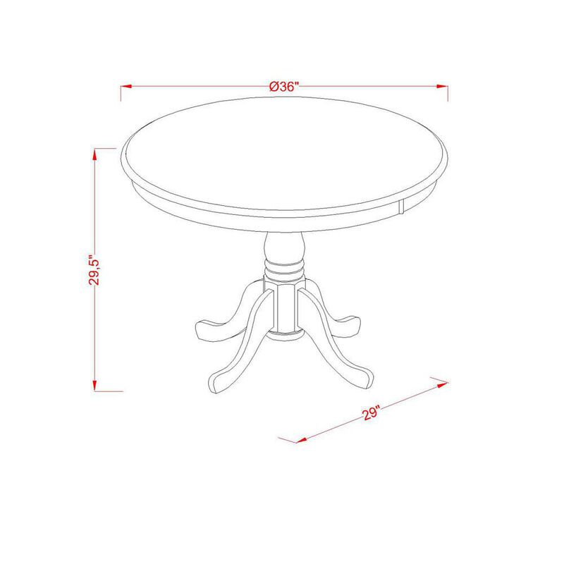Dining Room Set Black & Cherry