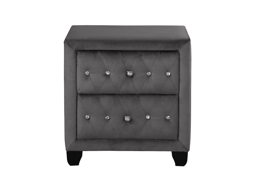Streamdale Sophia Nightstand Gray
