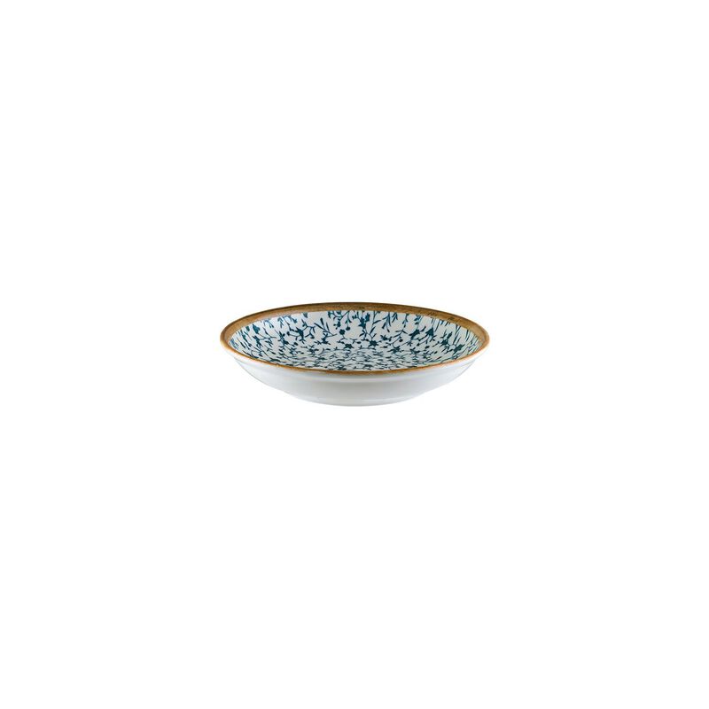 Calif dia.8" h:1.5" 17 oz. Round Decorated Porcelain Bowl (Set of 4)