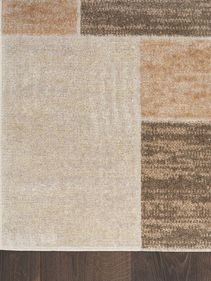 Astra Machine Washable ASW09 Beige/Multicolor 7'10" x 10' Rug
