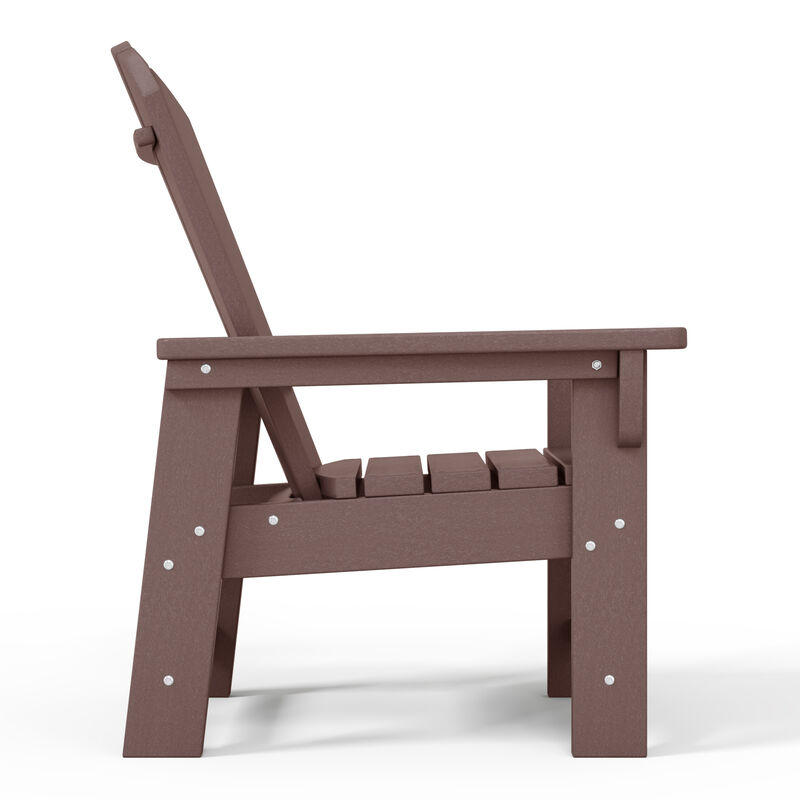 WestinTrends Kids Outdoor Adirondack Plastic Patio Chair (Set of 4)