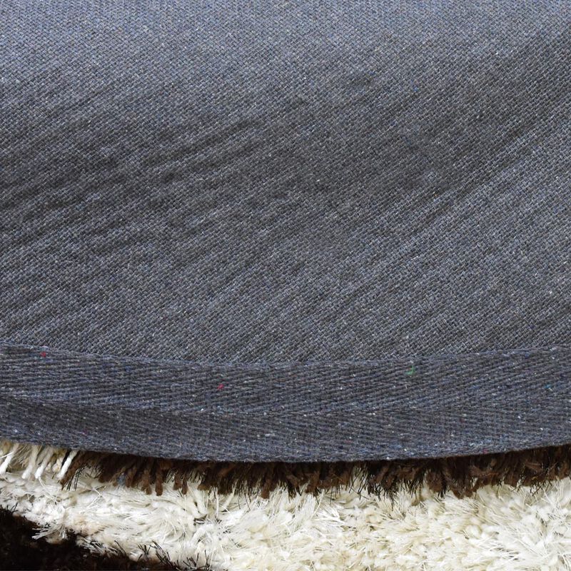 RUGSOTIC CARPETS HAND TUFTED SHAG POLYESTER ECO-FRIENDLY AREA RUGS  - 6'x6', Round, Multicolor, Contemporary Modern Design, High Pile Thick Handmade Anti Skid Rugs for Living Room K00014