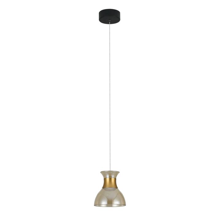 VONN Lighting 100-277V Up-Down 1-Light Integrated LED Black Height Adjustable Pendant Lighting